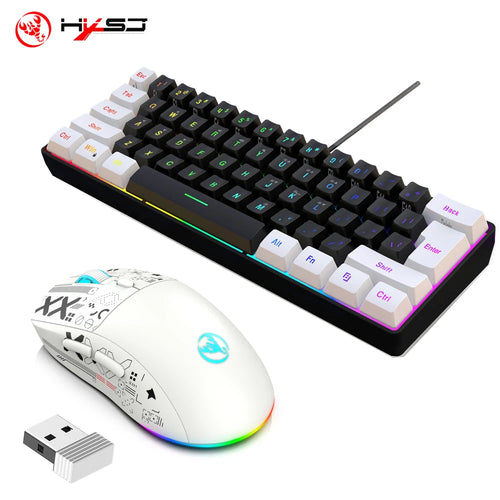 Compact RGB Gaming Keyboard and Mouse Set